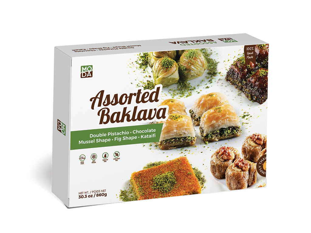 Baklava, Assorted, Family Pack, 1.9lbs (860g) x 8pack - #520233