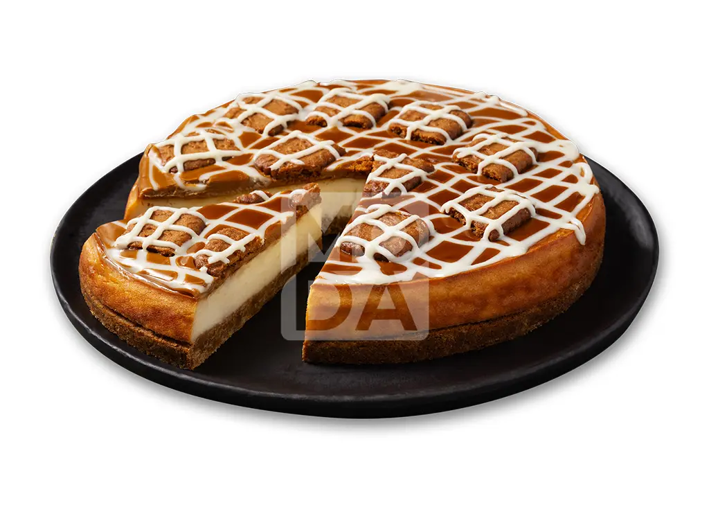 Cheesecake, Lotus, Pre-Sliced (9"), 12pcs x 110g = 2.9lbs (1320g) x 6pack - #680290