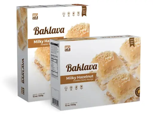 Baklava, Milky Hazelnut, Gift Pack, 8pcs, 12oz (340g) x 16pack - #100409
