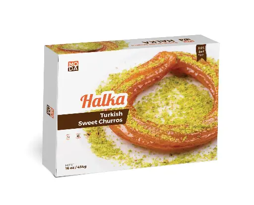 Turkish Sweet Churros (Halka), Gift Pack, 6pcs, 16oz (454g) x 12pack - #340621