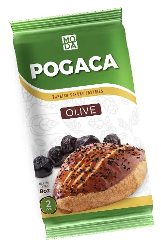 Pogaca, Olive, 4oz (112g) x 2pcs x 18pack - #340171