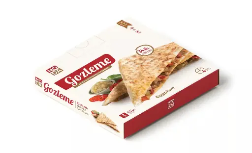 Gozleme, Stuffed Flatbread, Eggplant,, 2pcs, 15.5oz (440g) x 12pack - #340362